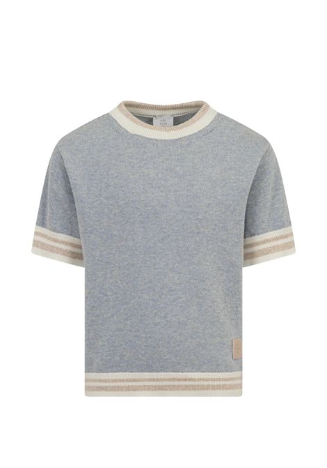 T-shirt con dettagli a righe ELEVENTY KIDS | EY9P31 Z366982A